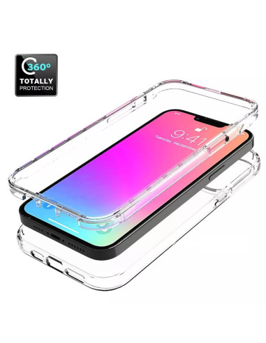 360° heltäckande skal för iPhone 14 med transparent design och perfekt passform