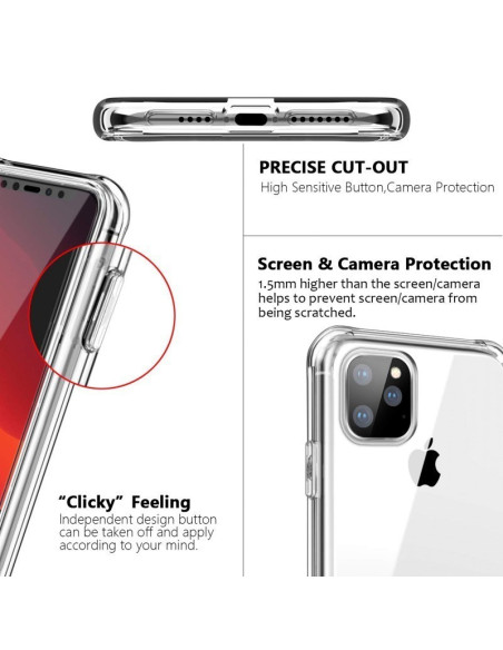 Detaljvy av 360° Heltäckande Skal för iPhone 13 Pro med fokus på knappar och kamerautskärning