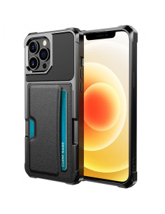 iPhone 14 Pro Max Stöttåligt Skal med Kortfack Solid V2