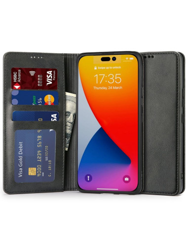 iPhone 14 Pro Max Plånboksfodral PU-Läder 4-FACK