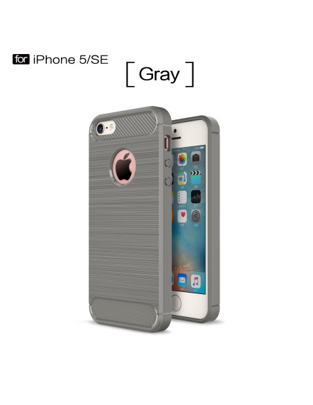 iPhone 5/5S/SE | Stöttåligt Skal SlimCarbon® inkl. Skärmskydd