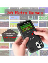 iPhone 14 Pro Max Klassisk Gameboy Skal Färgskärm | 36st Små Spel