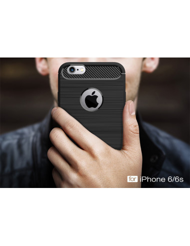 iPhone 6/6S | Stöttåligt Skal SlimCarbon® inkl. Skärmskydd