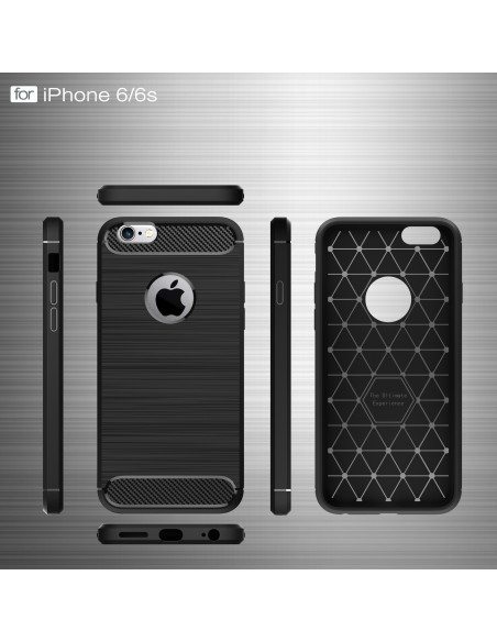 iPhone 6/6S | Stöttåligt Skal SlimCarbon® inkl. Skärmskydd