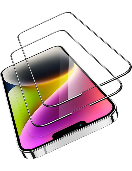 2-PACK iPhone 14 Härdat Glas 0.26mm 2.5D 9H Fullframe
