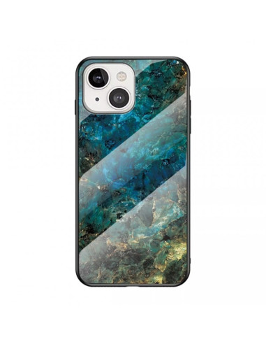 iPhone 14 Plus Marmorskal 9H Härdat Glas Baksida Glassback V2