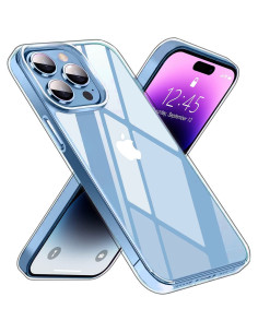 iPhone 14 Pro Stöttåligt Genomskinligt Skal Simple