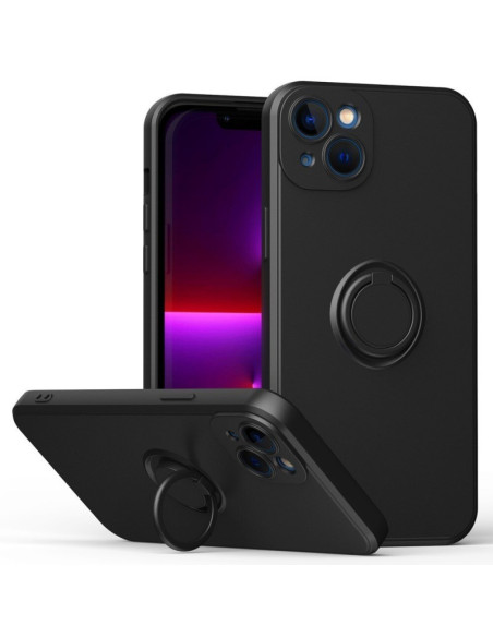 iPhone 14 Plus Stöttåligt Skal med Ringhållare CamShield