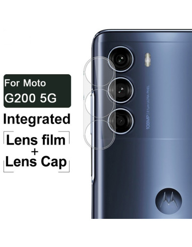 2-PACK Motorola Moto G200 5D Skydd Linsskydd Kameraskydd