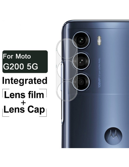 2-PACK Motorola Moto G200 5D Skydd Linsskydd Kameraskydd
