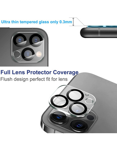 2-PACK iPhone 12 Pro Max Skydd Linsskydd Kameraskydd