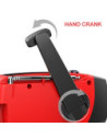 Vevradio med Solceller Ficklampa - 1200mAh Powerbank