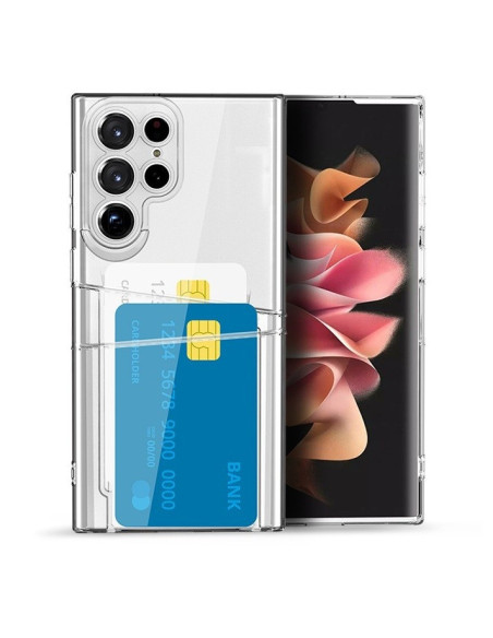Samsung S21 Ultra Stöttåligt Skal med Kortfack V2