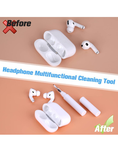 3in1 Rengörings Kit för Airpods, Hörlurar m.m.