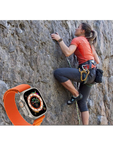 Slitstarkt Armband i Nylon för Apple Watch 42/44/45/49mm