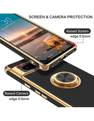 Google Pixel 7 Elegant &amp; Stöttåligt Skal med Ringhållare Flawless