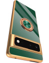 Google Pixel 6A Elegant &amp; Stöttåligt Skal med Ringhållare Flawless