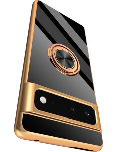 Google Pixel 6A Elegant &amp; Stöttåligt Skal med Ringhållare Flawless