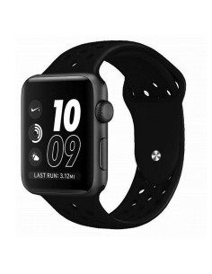 Apple Watch 42/44/45/49mm Stilren Sportarmband Runnr Svart/Svart