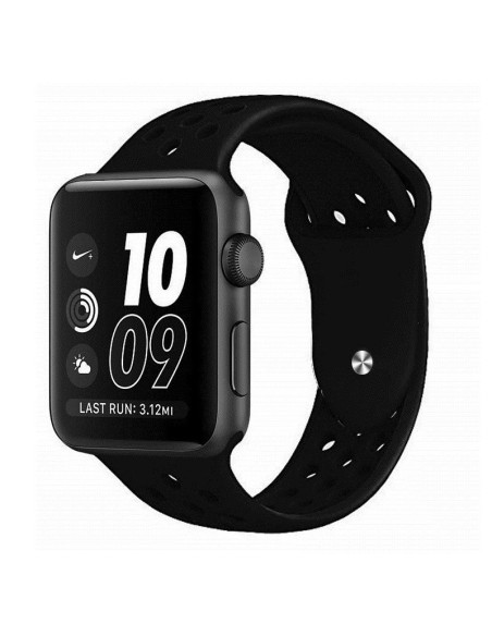 Apple Watch 42/44/45/49mm Stilren Sportarmband Runnr Svart/Svart