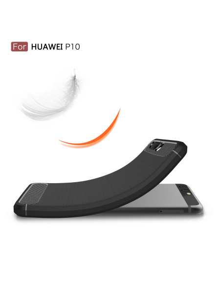 Huawei P10 Plus | Stöttåligt Skal SlimCarbon® inkl. Skärmskydd
