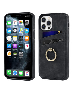 iPhone 11 Pro Mobilskal med Korthållare Retro V4