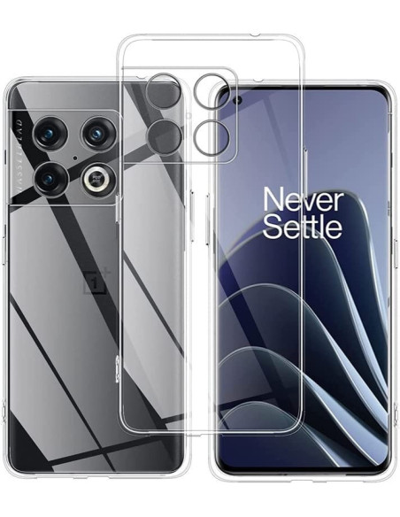 Oneplus 10T Stöttåligt Genomskinligt Skal Simple