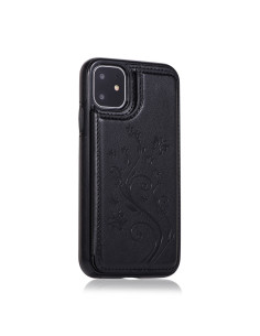 iPhone 11 Stöttåligt Skal Korthållare 3-FACK Flippr V2 Svart