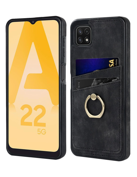 Samsung A22 5G Mobilskal med Korthållare Retro V4