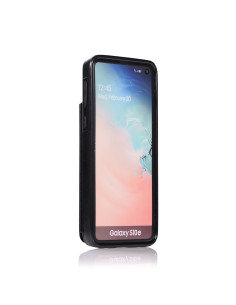 Samsung S10e Stöttåligt Skal Korthållare 3-FACK Flippr V2 Svart