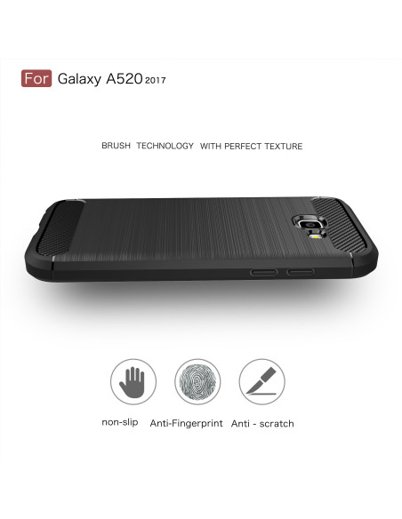 Samsung A5 2017 | Stöttåligt Skal SlimCarbon® inkl. Skärmskydd