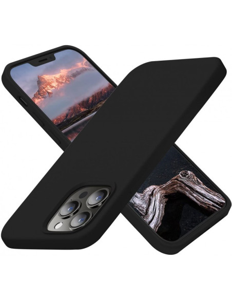 Mattsvart silikon skal för iPhone 11 Pro med skräddarsydd passform och grepp