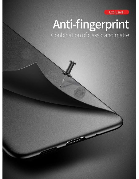 Detaljvy av mattsvart skal för Samsung A13 4G med fokus på den anti-fingeravtryckande ytan
