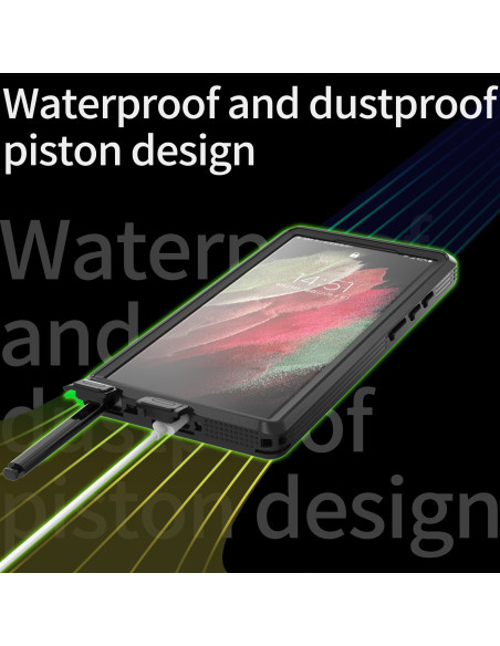 Samsung S23 Ultra Heltäckande Vattentät Premium Skal - 2m