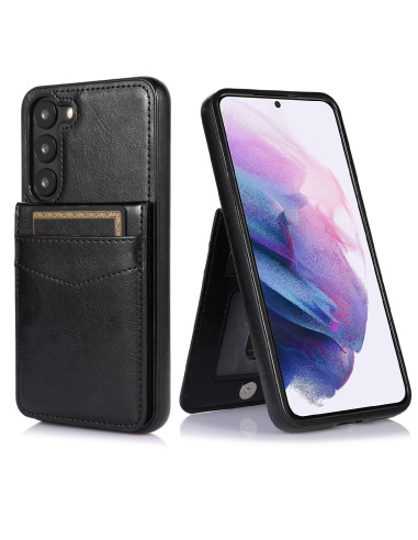 Samsung S23 Plus Mobilskal Korthållare 5-FACK Retro V3