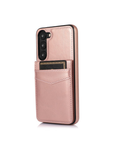Samsung S23 Plus Mobilskal Korthållare 5-FACK Retro V3