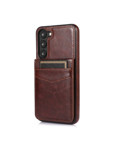 Samsung S23 Plus Mobilskal Korthållare 5-FACK Retro V3