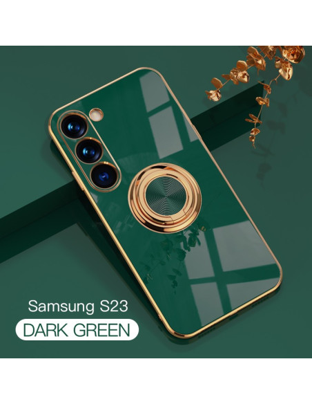 Samsung S23 Plus Elegant &amp; Stöttåligt Skal med Ringhållare Flawless