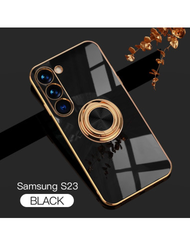 Samsung S23 Plus Elegant &amp; Stöttåligt Skal med Ringhållare Flawless