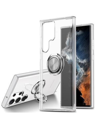 Samsung S23 Ultra Stöttåligt Mobilskal med Ringhållare Fresh