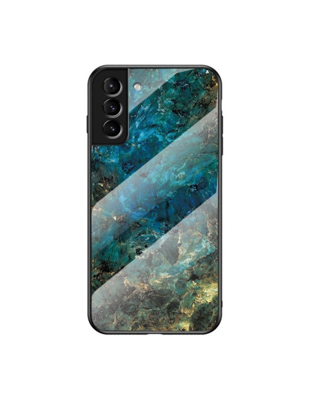 Samsung S23 Plus Marmorskal 9H Härdat Glas Baksida Glassback V2