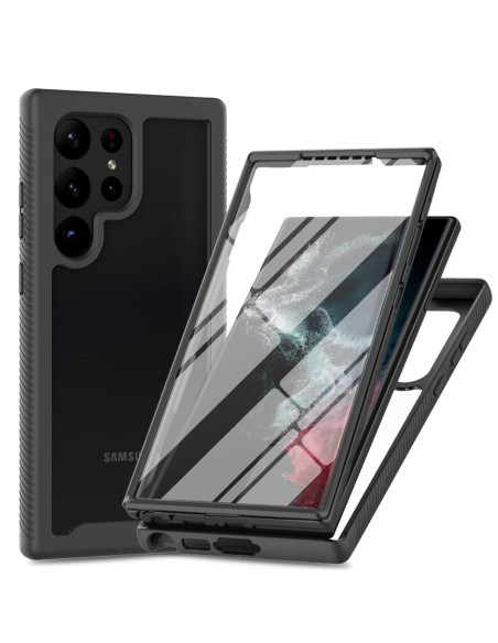 Samsung S23 Ultra skal i svart TPU med kameraskydd och heltäckande design