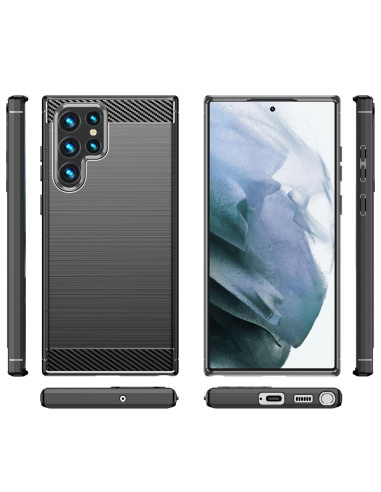 Samsung S23 Ultra Stöttåligt Skal SlimCarbon
