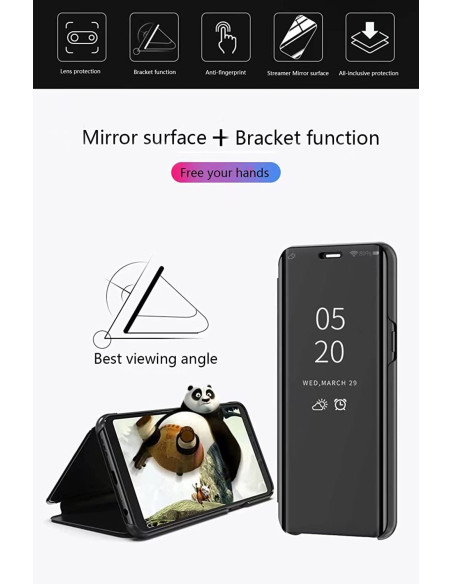 Samsung S22 Flipfodral Clear View Standing V2 Rocket