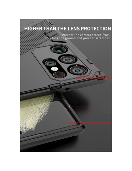 Samsung S23 Ultra Stöttåligt Skal med Kickstand ThinArmor V2