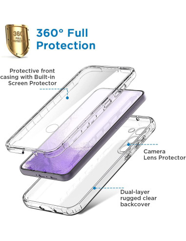 360° Heltäckande &amp; Stötdämpande Skal för Samsung S23 Plus