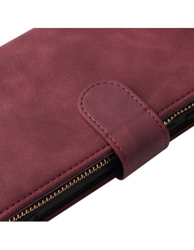 Samsung S22 Ultra Multifunktionellt Plånboksfodral Zipper 8-Fack