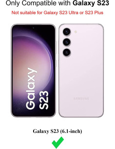 Samsung S23 Gummibelagd Mattsvart Silikon Skal med Kameraskydd