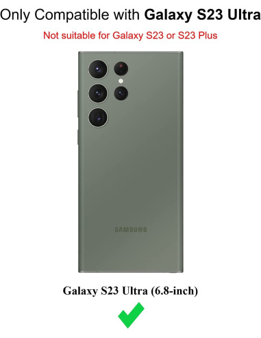 Samsung S23 Ultra Gummibelagd Mattsvart Silikon Skal med Kameraskydd