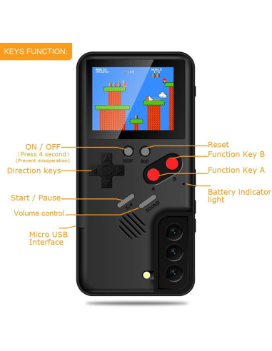 Samsung S20 FE Klassisk Gameboy Skal Färgskärm | 36st Små Spel